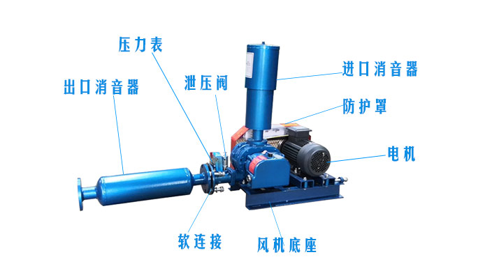 羅茨鼓風(fēng)機(jī)分解圖